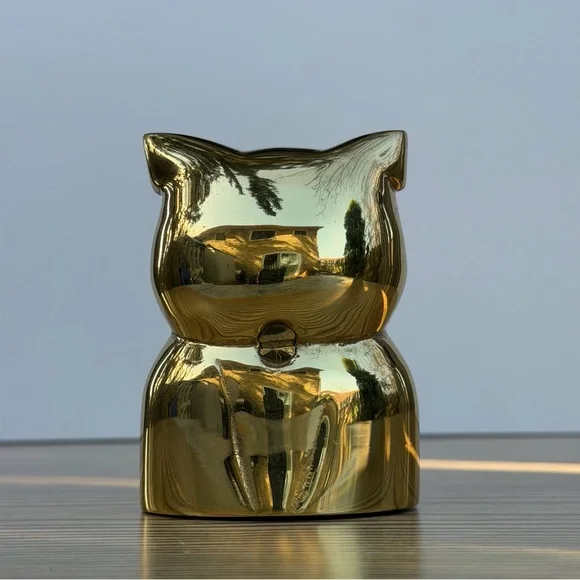 Vintage Heavy Brass Owl Coin Bank Made In Canada By Riverside Brass 4” - Picture 3 of 6